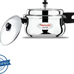 Present Stainless steel cute 5.5 liter cooker with extra glass Lid 5.5 L Induction Bottom Pressure Cooker-picture-1