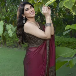 Printed Daily Wear Chiffon, Georgette Saree-image-14