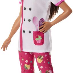 Doll & Accessories, Career Pastry Chef Doll with Hat, and Cake Slice-image-68