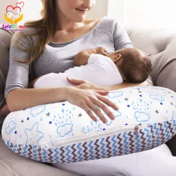 Shower Blue Upto to 12 Months Child Breastfeeding Pillow Breastfeeding Pillow-image-88