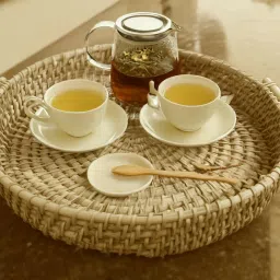 Stylish Classic Natural Rattan 30 Cm Tray-image-51