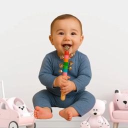 ring hand soft handle happy lightweight shape Rattle-image-19