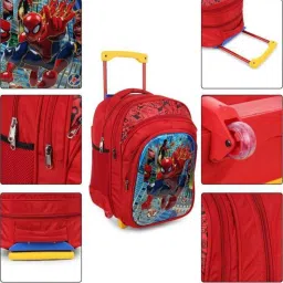 school bag|(Class 1st-8th Std |Primary trolley school bag|kids travel bag Waterproof Trolley-image-25