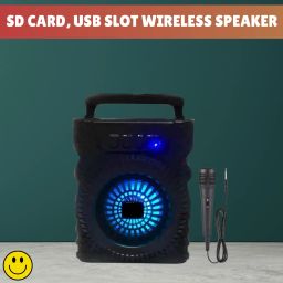 Clairbell 301(PORTABLE WIRELESS BLUETOOTH SPEAKER) Crystal Clear SoundWith Karaoke MicR248 5 W Bluetooth Laptop/Desktop Speaker-image-75