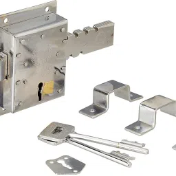 H-0579 Iron Three Lever Godown Lock Set Padlock-26