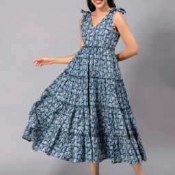 Printed Rayon Blend Stitched Anarkali Gown-image-31