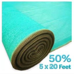 UV Stabilized Net 50% Sun/Water Block-(1.5 Meter(5 Ft)X6 Meter(20 Ft)shed net Portable Green House-image-59