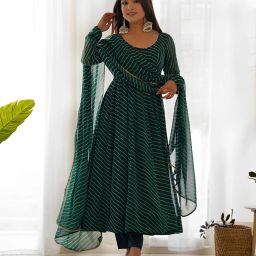 Printed Georgette Stitched Anarkali Gown-image-89