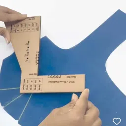 bharatss Tailoring Blouse Dart Scale – Pattern Drafting Tool for Accurate Dart Placement Drafting Kit image 4