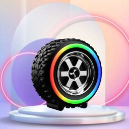 GUGGU Tyre (PORTABLE BLUETOOTH DESKTOP SPEAKER) With Crystal Clear SoundJ469 10 W Bluetooth Laptop/Desktop Speaker-image-44