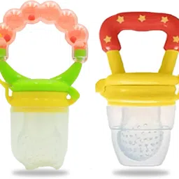 New Born Baby Pacifier With Rattle Handle Silicone Safe Fresh Fruit Feeder Soother-15