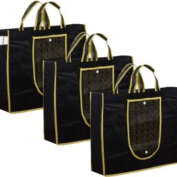 Front Pocket Grocery Bag with Handle|Pack of 3|Yellow Pack of 3 Grocery Bags-image-70