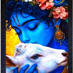 KHANA 4K ULTRA GLOSSY PHOTO WIHT FRAME A4 SIZE Digital Reprint 14 inch x 10 inch Painting-23