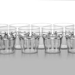 (Pack of 8) ice glass Plastic UNBREAKABLE Water Glasses Glass Set Water/Juice Glass-picture-30