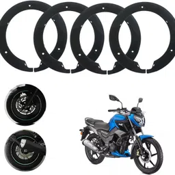 sunriders Bike Wheel Cover 17 Inch For Tvs Raider 125 Black Half Pack of 4 Pc Wheel Cover For NA NA-picture-0