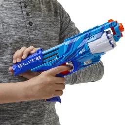 nerf Elite Disrupter Blaster - 6 Dart Rotating Drum, 6 Official Elite Darts, Ages 8+ Guns & Darts image 2