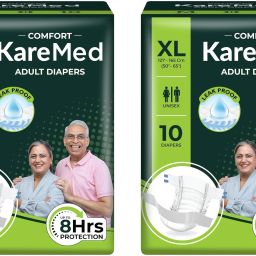 Comfort Tape Adult Diaper - XL (10 Pieces) - Waist (50-65 inch) - (Pack of 2) - XL-image-77