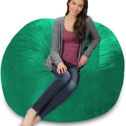 Jumbo Pouffe Bean Bag Cover (Without Beans)-image-35