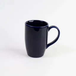 Pack of 1 Stoneware TIBROS PROCELAIN ARABICA MUGS COFFEE BROWN COBALT BLUE-image-2