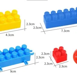toys r us universe of imagination InventBuild: DIY Plastic Building Block for Kids - 100+ Pieces with Storage Box image 3
