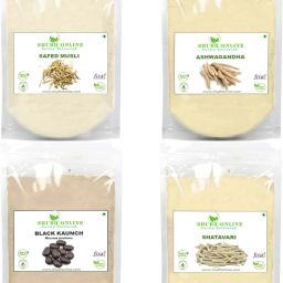 Ashwagandha, Safed White Musli, Kaunch Seed, Shatavari Powder, Testesterone Churna-25