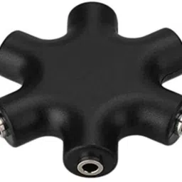 DRUMSTONE Multicolor 6-Port 3.5mm Audio Splitter, Share Music with Friends on Any Smartphone Phone Converter-image-1