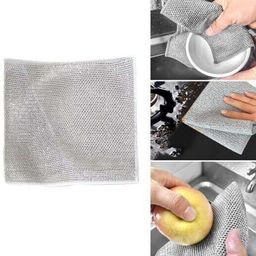 vrdh (Pack of 20) Dishwashing WIre Cloth/ Stainless Steel Scrub Pads 1.1892 Stainless Steel Scrub-picture-24