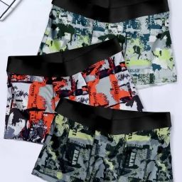 Pack of 3 Printed Men Trunk-12