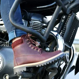 BULLET Leather Boots for Bikers Riders Trekking Trail & Hiking with Fur Lining Boots For Men-image-31
