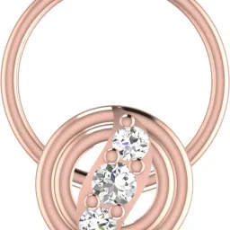 avsar Ramya 14kt Cubic Zirconia Rose Gold Nose Wire-image-42