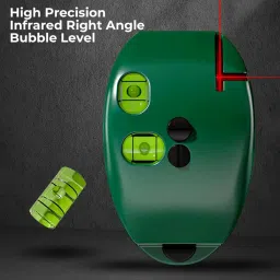 aasons 90 Deg Self Leveling Cross Line Red Light Laser Level With Horizontal & Vertical Measurement Tape image 2