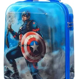 Small Cabin Suitcase (20 inch) 4 Wheels - Hard Shell Lightweight Kids Carry On Luggage Rolling Suitcase Travel Trolley Bag - Blue-image-95