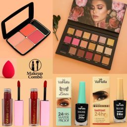 Makeup Kit – Eyeshadow, Blush Palette, Lipsticks, Eyeliner, Mascara & Blender-image-83