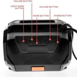 NKL Heavy Bass Led Ultra 3D Bass Portable Wireless Bluetooth Speaker TF-card supported for homeOutdoor activities Sound Box Bluetooth Speaker Splashproof Superb High bass Portable Bluetooth Speaker Big sound smart speakerSplash-Proof Speaker Speaker Mod image 4