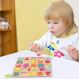 privatecave Wooden Puzzle - alphabet, number and shape puzzle image 5