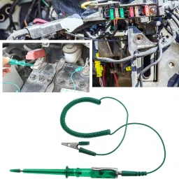 nitya 6V/12V/24V Car Electrical Circuit Tester with Coil Cable Crocodile Clip Test Digital Voltage Tester image 3