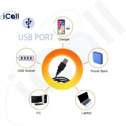 icall USB Plug and Play Light USB LED Light for Video Shoots & Insta Reels Single Disco Ball image 4