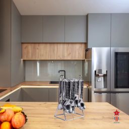 goshu Cutlery Set with stand - Set of 25 (Contains: 6 Master Spoons, 6 Tea Spoons, 6 Forks, Stainless Steel Cutlery Set image 5