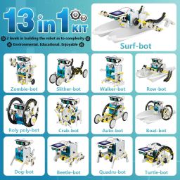 arniyavala STEM 13-in-1 Solar Power Robots Creation Toy, Educational Experiment DIY Robotic image 2