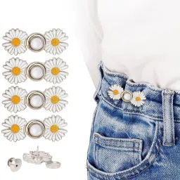 Pant Waist Button Loose Jeans Adjustable Detachable Jeans Button Pins Reusable Metal Buttons-image-44