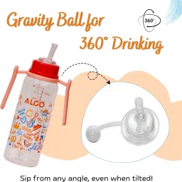 adore ALGO - Twister Handle 2 in 1 Baby Silicon Spout & Straw Sipper image 3