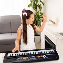 just97 49 Keys Musical Keyboard Piano with Mic for Kids Analog Portable Keyboard L60-picture-38