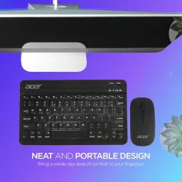 Acer Rechargeable Keyboard & Mouse Combo Bluetooth, Wireless Standard Multi-device Keyboard Compatible with Desktop, Laptop, Tablet image 2