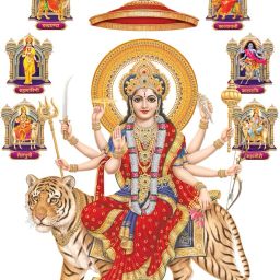 61 cm Nav Durga Modern Art 172 Self Adhesive Sticker-image-28