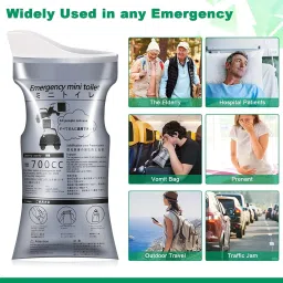 Disposable Urinal Bag, 2 Pack Portable Camping Pee Bags, Travel Pee Bags D155 Urine Bag-image-84