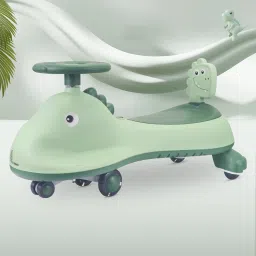 Iya Iya Dino Swing Car for Baby with LED Wheels and In-Built Music Rideons & Wagons Battery Operated Ride On-64