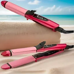 OLMEO 2009 2IN1 Hair Straigtherer Iron Hair Curling an Strating Rod Personal Care Appliance Combo-image-36