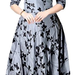 Printed Rayon Blend Stitched Anarkali Gown-image-25