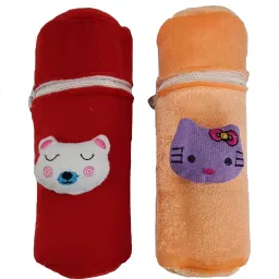 aby Feeding Cotton Bottle Cover -250ml - Pack of 2 (Multicolor)-picture-19