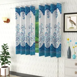 150 cm (5 ft) Polyester Semi Transparent Window Curtain (Pack Of 2)-picture-10